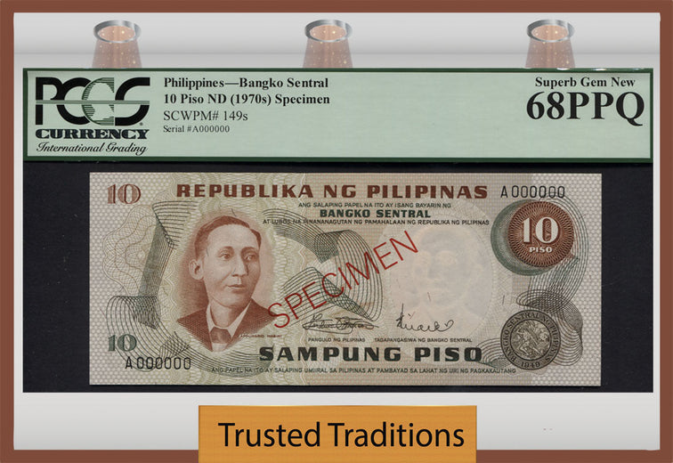 TT PK 0149s 1970 PHILIPPINES 10 PISO 