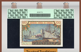 TT PK 0010s 1962 CAMEROUN 100 FRANCS "SPECIMEN" PCGS 68 PPQ SUPERB NONE FINER!