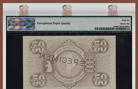 TT PK 0020s 1953-67 GREENLAND 50 KRONER "SPECIMEN" PMG 66 EPQ GEM NONE FINER!