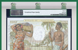 TT PK 0015s ND 1940-57 TAHITI 1000 FRANCS "SPECIMEN" PMG 65 EPQ GEM UNCIRCULATED