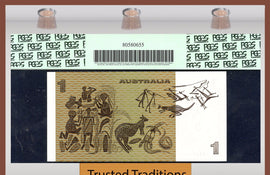 TT PK 0042c 1979 AUSTRALIA 1 DOLLAR QUEEN ELIZABETH PCGS 68 PPQ FINEST KNOWN