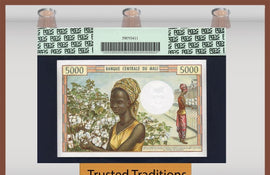 TT PK 0014c 1972-84 MALI BANQUE CENTRALE 5000 FRANCS PCGS 67 PPQ SUPERB GEM NEW