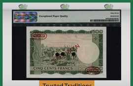 TT PK 0008s 1960 MALI 500 FRANCS "SPECIMEN" PMG 67 EPQ SUPERB GEM ONLY ONE FINER