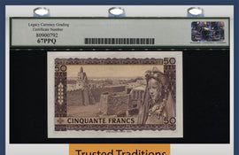 TT PK 6a 1960 MALI 50 FRANCS STUNNING HIGH GRADE LCG 67 PPQ SUPERB GEM NEW