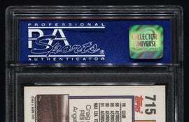 TT 1992 TOPPS CRAIG BIGGIO CATCHER BEST PLAYER HOUSTON ASTROS PSA # 715 MT 9