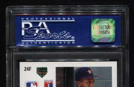 TT 1991 UPPER DECK FINAL EDITION KENNY LOFTOTN ASTROS PSA # 24F NM-MT 8