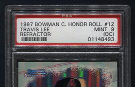 TT 1997 BOWMAN C. HONOR ROLL TRAVIS LEE ARIZONA DIAMONDBACKS PSA # 12 MINT 9