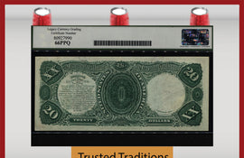 TT FR 140 1880 $20 LEGAL TENDER SMALL RED SEAL LCG 66 PPQ GEM NEW!