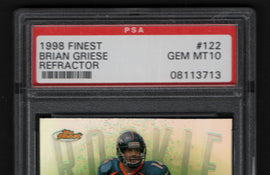 TT 1998 FINEST BRIAN GRIESE REFRACTOR PSA #122 GEM MT10 ITS NOT EASY BEIN GRIESE