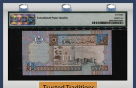 TT PK 0062 ND (2002) LIBYA 1/4 DINAR " RUINS" PMG 68 EPQ SUPERB FINEST CERTIFIED!