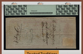 TT 1865 PENNSYLVANIA MINING CO. $50 CHECK "WHAT THE SAME HILL" PCGS 25 VERY FINE