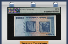TT PK 091* 2008 ZIMBABWE 100 TRILLION DOLLARS STAR REPLACEMENT NOTE PMG 68 PQ WOW