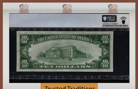 TT FR 1801-1 1929 $10 NATIONAL BANK NOTE 3 DIGIT SERIAL NUMBER 153 PCGS 67 PPQ