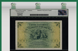 TT PK 34a ND (1961) AUSTRALIA 1 POUND EMERALD GREEN BACK LCG 66 PPQ GEM NEW