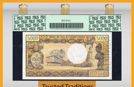 TT PK 17s 1974 CAMEROON 5000 FRANCS PRESIDENT AHIDJO PCGS 68 PPQ SUPERB ONLY GEM