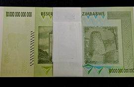 TT PK 88 2008 ZIMBABWE 10 TRILLION DOLLARS 100 NOTES PACK CHOICE UNCIRCULATED