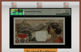 TT PK 32 1963 SAINT PIERRE & MIQUELON 2 NOUVEAU FRANCS PMG 67 EPQ SUPERB GEM UNC