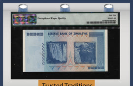 TT PK 91* 2008 ZIMBABWE 100 TRILLION DOLLARS REPLACEMENT STAR 5 IN PMG 69 EPQ (Copy)