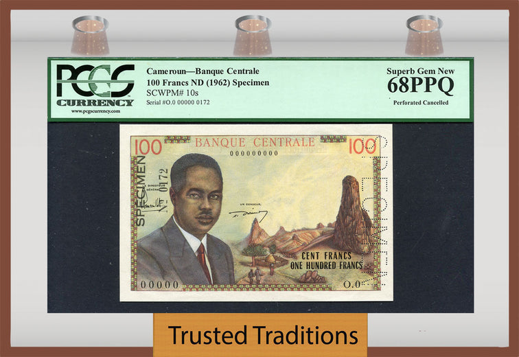 TT PK 0010s 1962 CAMEROUN 100 FRANCS 