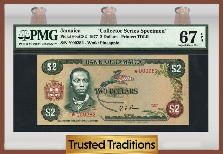TT PK 0060aCS2 1977 JAMAICA 2 DOLLARS 