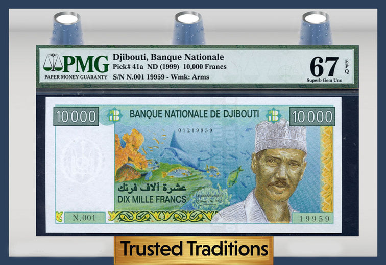 TT PK 0041a 1999 DJIBOUTI 10,000 FRANCS 