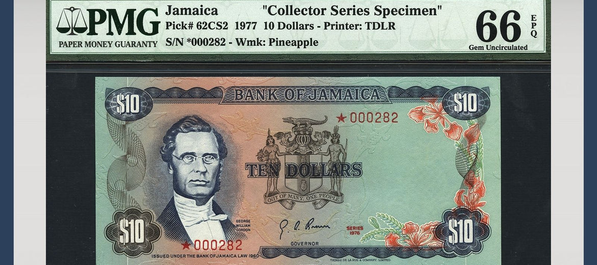 TT PK 0062CS2 1977 JAMAICA 10 DOLLARS 