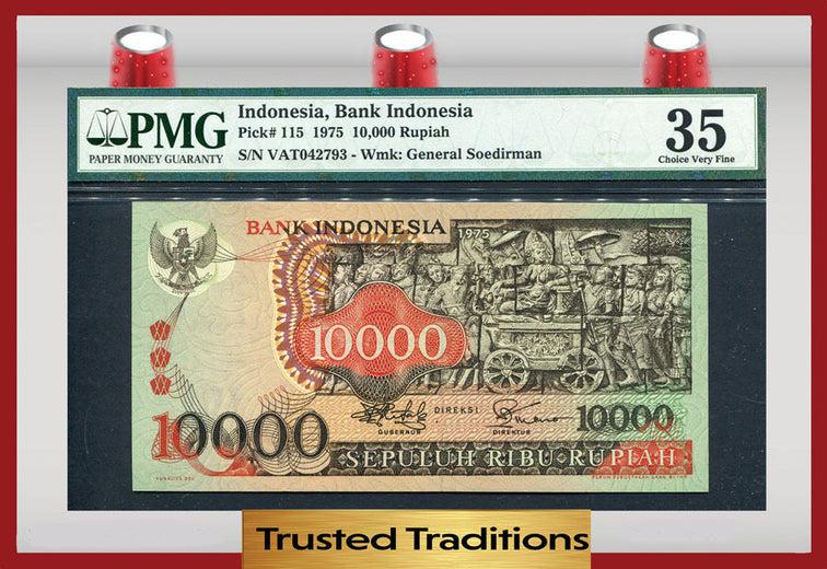 TT PK 0115 1975 INDONESIA BANK INDONESIA 10000 RUPIAH 