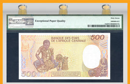 TT PK 0014a 1985 CENTRAL AFRICAN REPUBLIC 500 FRANCS PMG 67 EPQ FINEST ONE KNOWN!