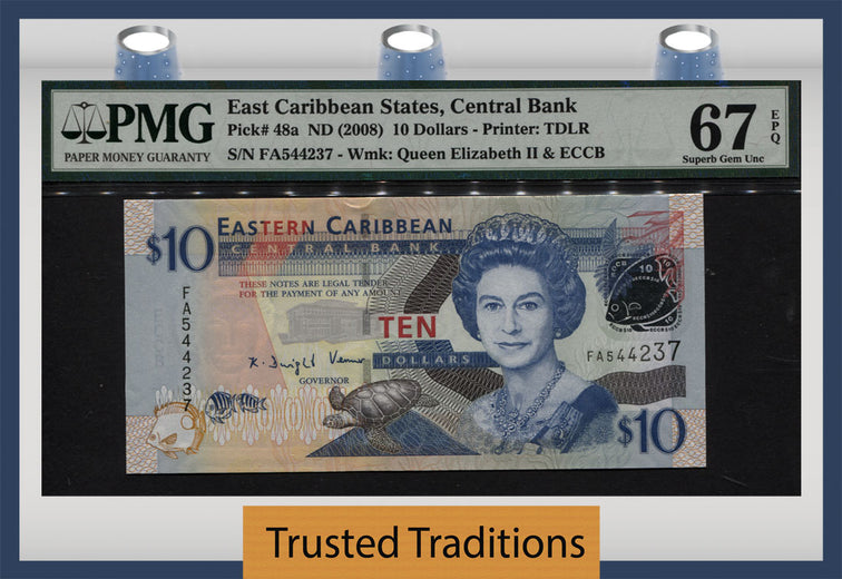 TT PK 0048a 2008 EAST CARIBBEAN STATES $10 