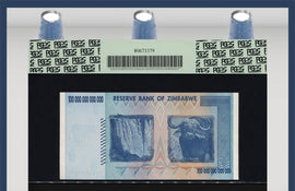 TT PK 91 2008 ZIMBABWE 100 TRILLION DOLLARS RESERVE BANK PERFECT PCGS 70 PPQ