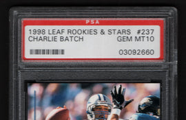 TT 1998 LEAF ROOKIES & STARS CHARLIE BATCH #237 GEM MT10 DETROIT LIONS