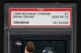 TT 1998 BOWMAN CHROME BRIAN GRIESE ITS NOT EASY BEIN GRIESE GEM MT10 #7