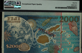 TT PK 103s 2000 FIJI 2000 DOLLARS AMAZING OVERSIZE SPECIMEN PMG 66 EPQ GEM UNC.