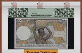 TT PK 0023 1936-41 FRENCH WEST AFRICA 100 FRANCS PROOF PCGS 64 PPQ FINEST KNOWN!