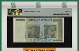 TT PK 88 2008 ZIMBABWE 10 TRILLION DOLLARS PMG 69 EPQ SUPERB GEM NEAR PERFECTION